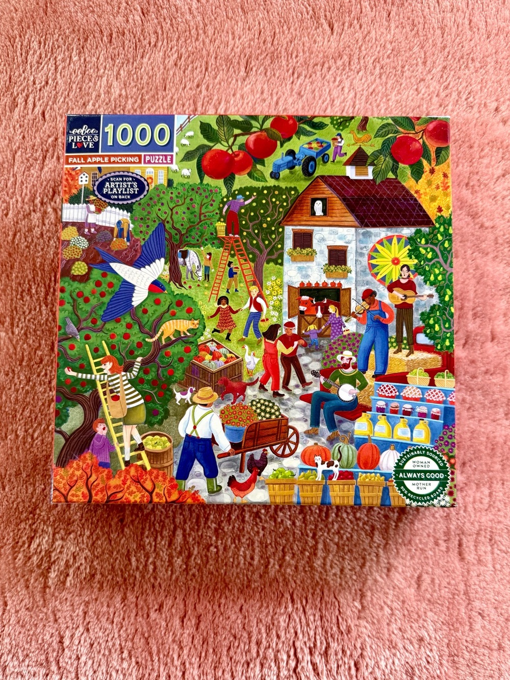 NWT Fall Apple Picking 1000-Piece puzzle